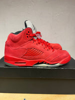 Jordan 5 red suede